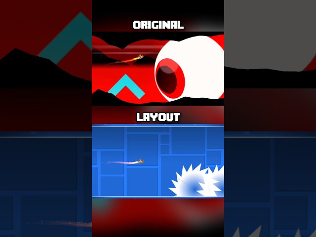 iSpyWithMyLittleEye Boss: Original vs Layout | Geometry Dash 2.2 #shorts