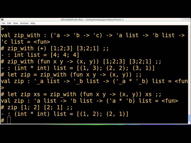 OCaml-Tutorial: Polymorphie und Kombinatoren
