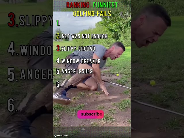 Funny Golfing Fails ⛳😂😂 #golf #funny #ranking