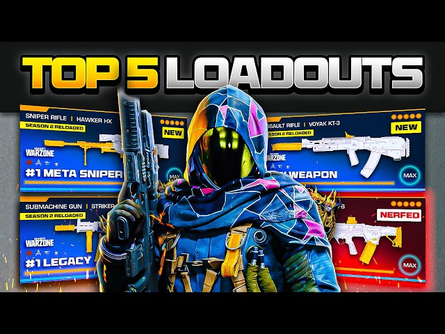 the TOP 5 *BROKEN* META Loadouts in Warzone (Warzone BEST Loadouts)