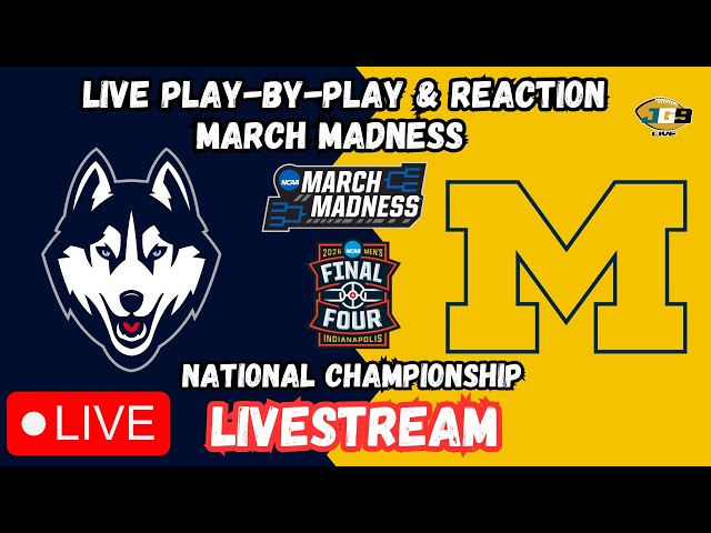 Michigan vs. UConn | TBS | College Basketball | MARCH MADNESS LIVESTREAM | CHAMPIONSHIP | LIVE