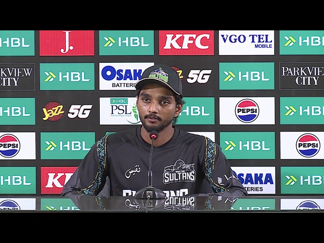 Momin Qamar Press Conference | Multan Sultans vs Islamabad United | Match 4 | HBL PSL 11 | MZB1K