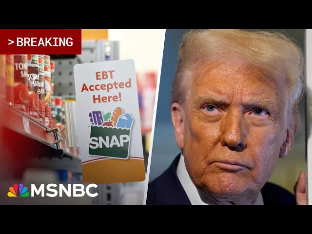 BREAKING: Trump says SNAP benefits 'will be given only' when government reopens