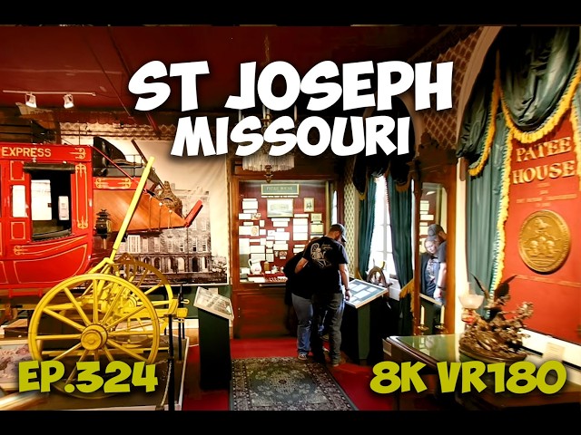 Ep.324 St Joseph Missouri - Part 5 The Patee House BEST Midwest Museum 8K VR180 3D Travel