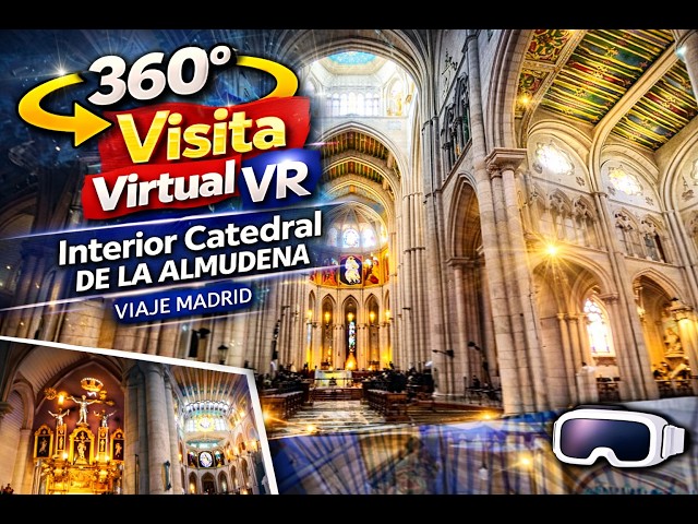 360º VR Visita Virtual Interior Catedral de la Almudena 8K Madrid