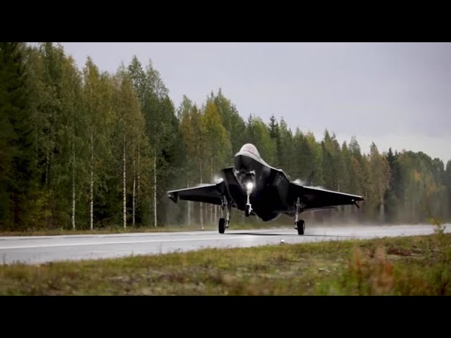 In world first, Lockheed Martin F-35A fighter jets land on motorway in Finland