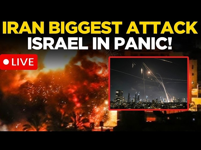 Iran-Israel War Live | 3-Hour Overnight Attack Leaves Israelis in Panic | Tel Aviv Burns! | Tehran