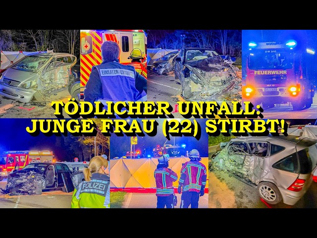 +++ JUNGE FRAU (22) KOMMT UMS LEBEN +++ FEUERWEHR MUSS ZWEI EINGEKLEMMTE BEFREIEN | GROSSEINSATZ