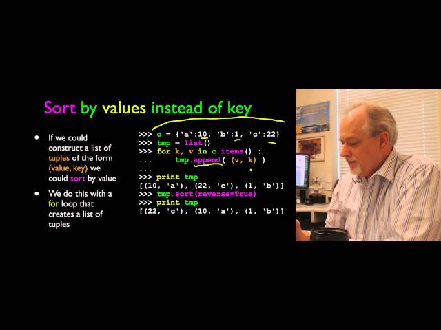 Python for Informatics - Chapter 10 - Tuples