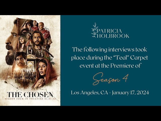 The Chosen Season 4 Teal Carpet Interviews: Character Journeys, Global Impact,  Personal Reflections