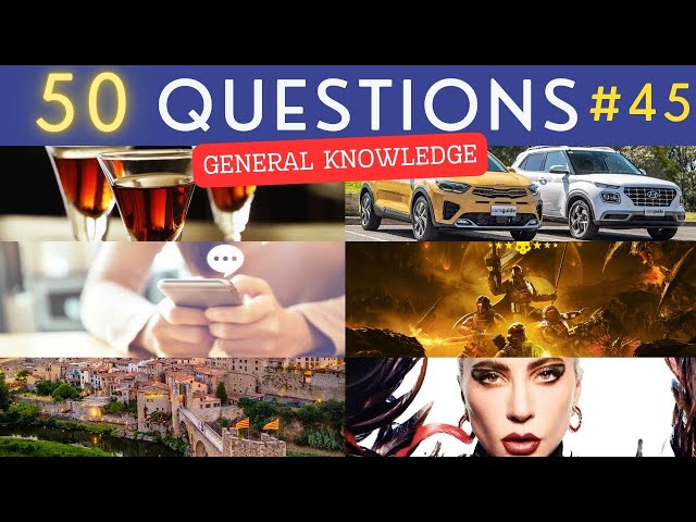 The General Knowledge Quiz #45 ¦ 50 Trivia Questions - Pub Quiz