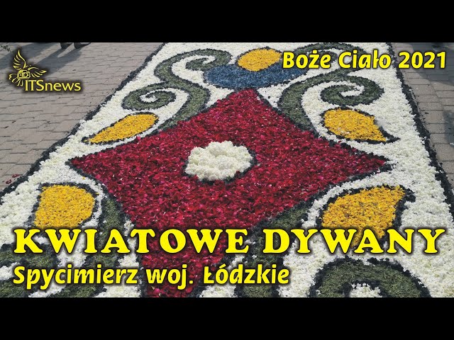 Kwiatowe Dywany. Boże Ciało 2021. Spycimierz woj. łódzkie. k/ Uniejowa.