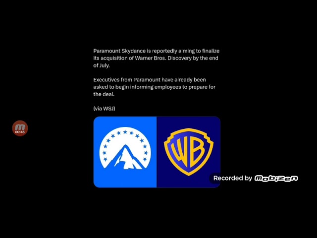 Paramount to finalize it's thing with WB on the end of July...