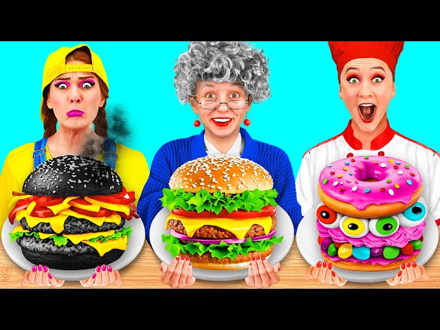 Me vs Grandma Cooking Challenge | Funny Kitchen War by PaRaRa Challenge
