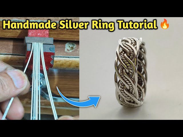 How to Make a Braided Silver Ring | Handmade Jewelry | Gold Smith Luke