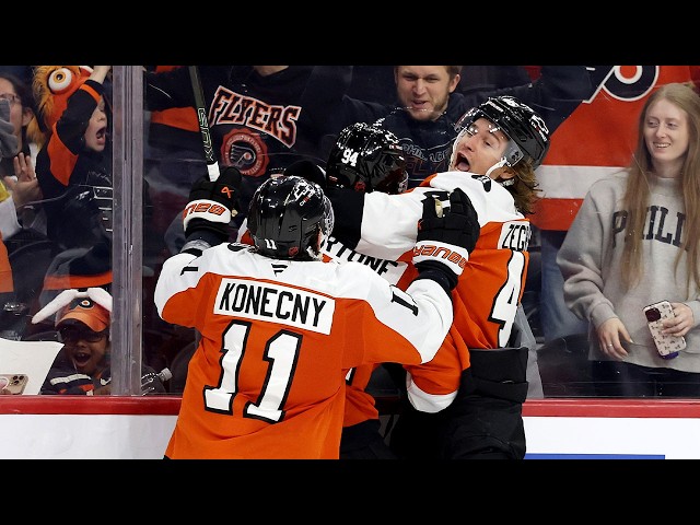 PORTER MARTONE has NHL goal #1 and it's an OT WINNER!!