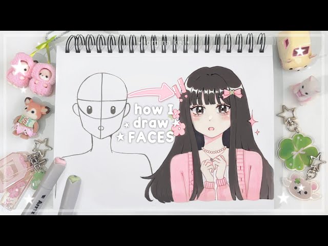 ꒰ა How I draw faces 🎀🍀| easy beginner tutorial [in my style] ft. Arrtx | jorginakei