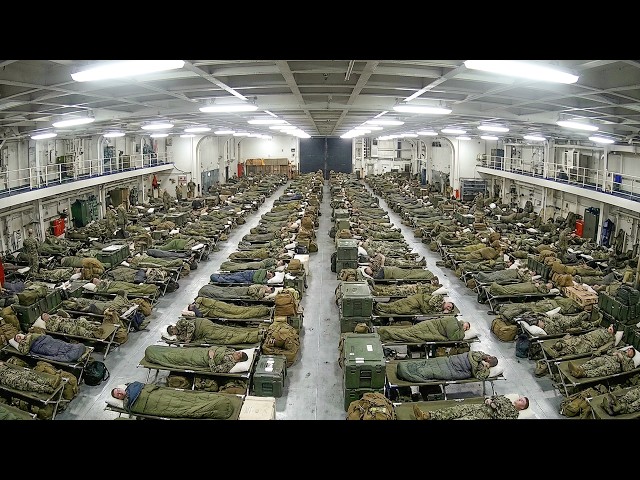 How Aircraft Carrier Crews EAT, SHOWER & SLEEP on MASSIVE Aircraft Carrier