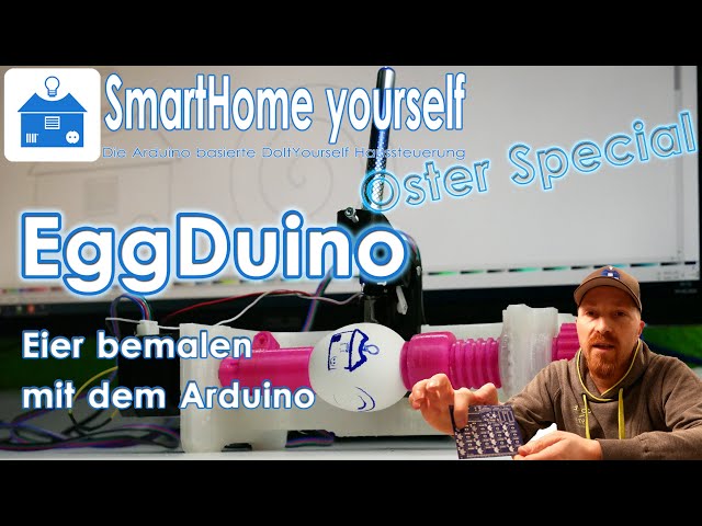 Painting Easter eggs with an Arduino - (EggDuino, EggBot, SpheroBot...)