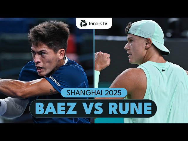 Sebastian Baez vs Holger Rune High-Quality Match | Shanghai 2025 Highlights