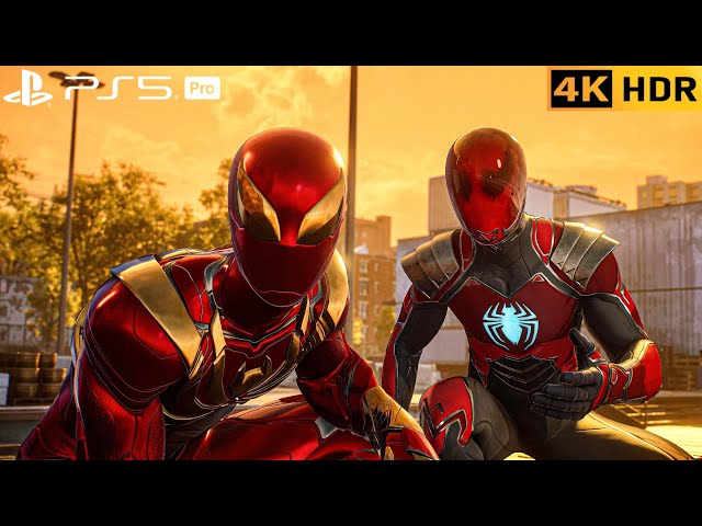 (PS5 PRO) Iron-Spider joins Red Mysterio to Track-down Lizard | 4K HDR |
