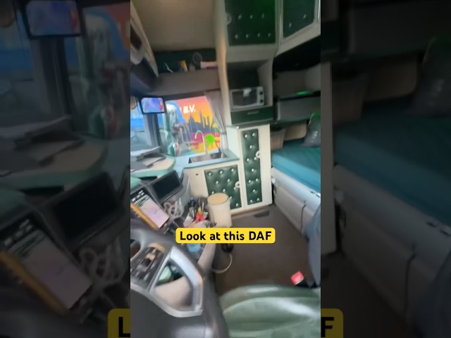 Look at this DAF Interior 😯😯😯🚛 #daf #trucks #hgv #germantruckdriver