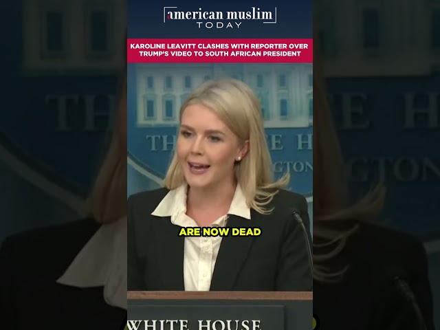 Karoline Leavitt Clashes with Reporter Over Trump’s Racial Violence Video