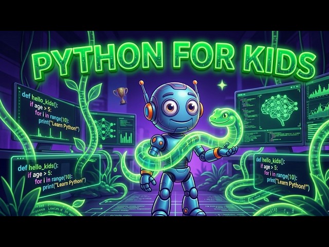 Python for Kids: The Easiest Way to Code AI & More! 🐍 (Python Basics Trailer)
