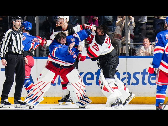 Shesterkin & Markstrom DROP THE GLOVES!