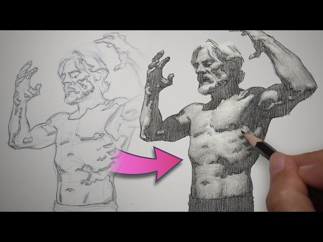 How I Shade a Realistic Figure Drawing – Step-by-Step Demo with Pen & Pencil