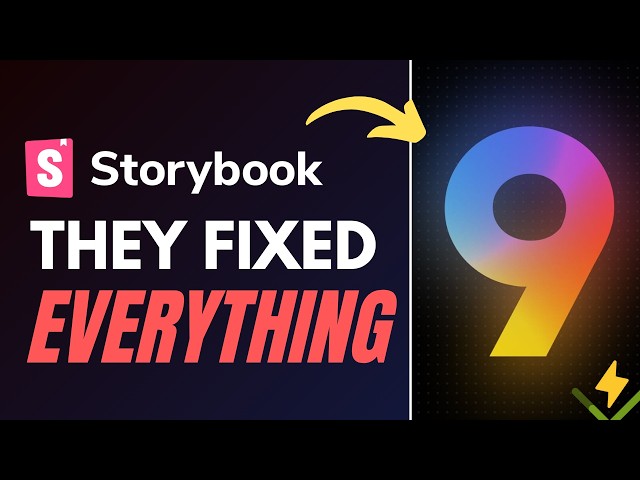 Why Every Next.js Project NEEDS Storybook 9
