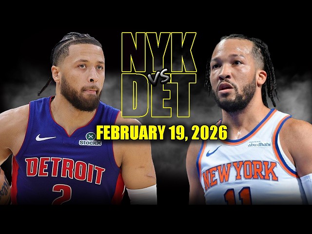 New York Knicks vs Detroit Pistons Full Game Highlights – February 19, 2026 | NBA Season