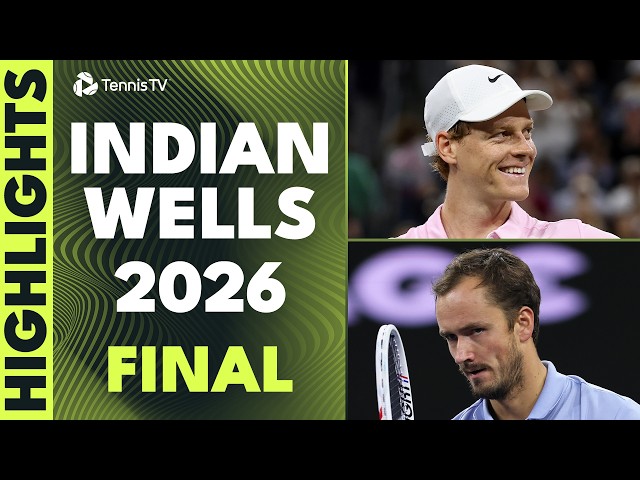 Jannik Sinner vs Daniil Medvedev For The Trophy 🏆 | Indian Wells 2026 Final Highlights
