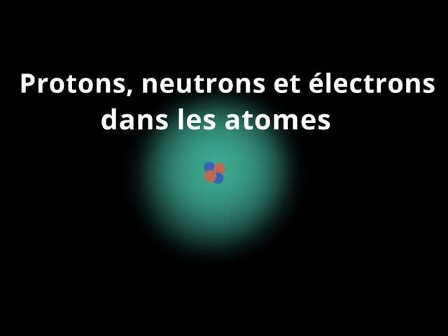 Protons, neutrons et électrons dans les atomes