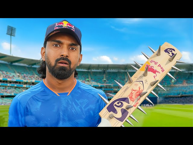 KL Rahul Tests Illegal Cricket Bats