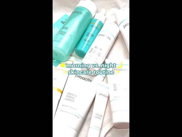 ☀️Morning vs. 🌙 Night Skincare Routine