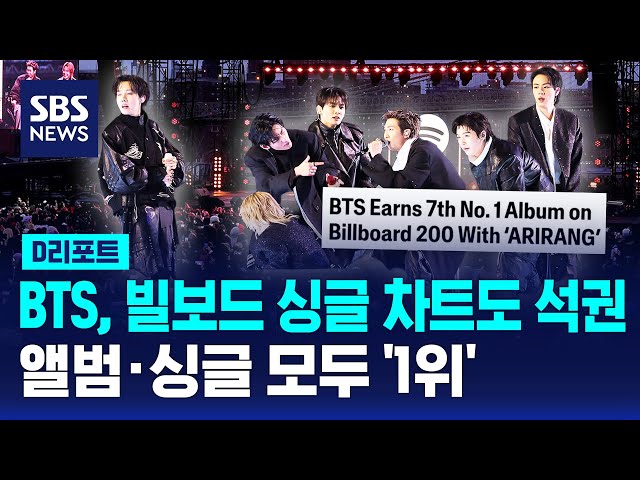 BTS Dominates Billboard Singles Chart as Well... Ranks 1st in Both Album and Single / SBS / #DReport