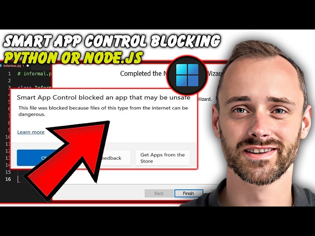 Can’t Install Python or Node.js on Windows 11? Remove Smart App Control Block (2026)
