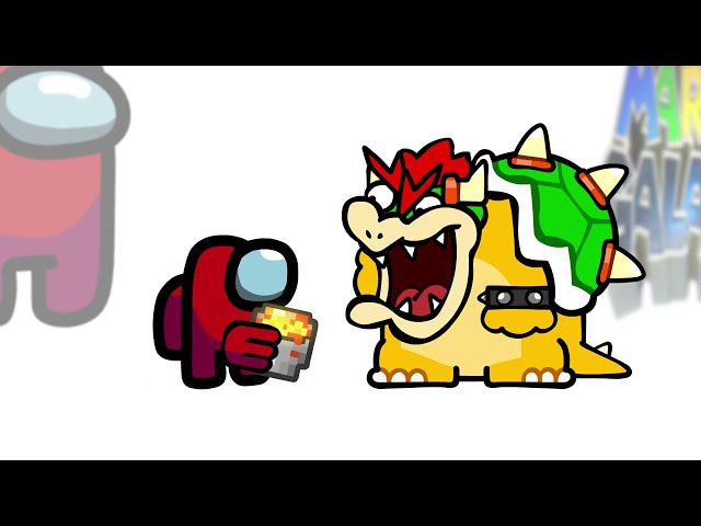 Mini-Crewmitglied tötet Charaktere aus dem Super Mario Galaxy Film | Among Us