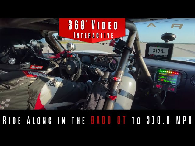 360 Interactive Video | Ride with Johnny in the BADD GT to 310.8 MPH (500.1 KM/H)