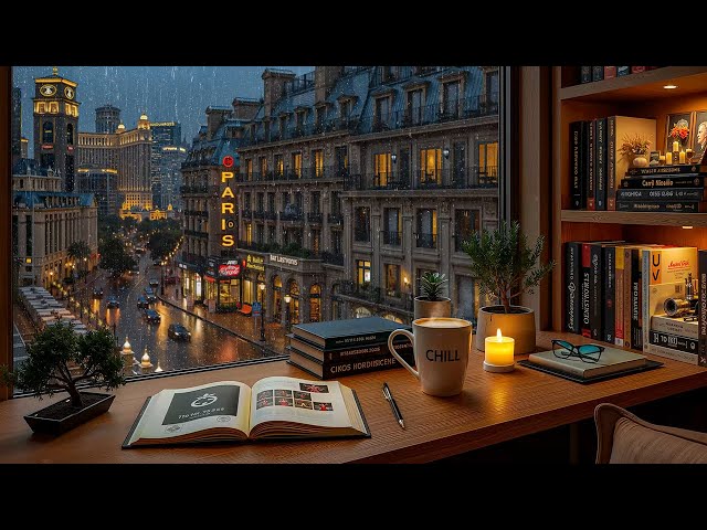 Rainy Street Jazz Ambience 🌆 Smooth Piano Jazz Music for Study, Relaxation & Inspiration