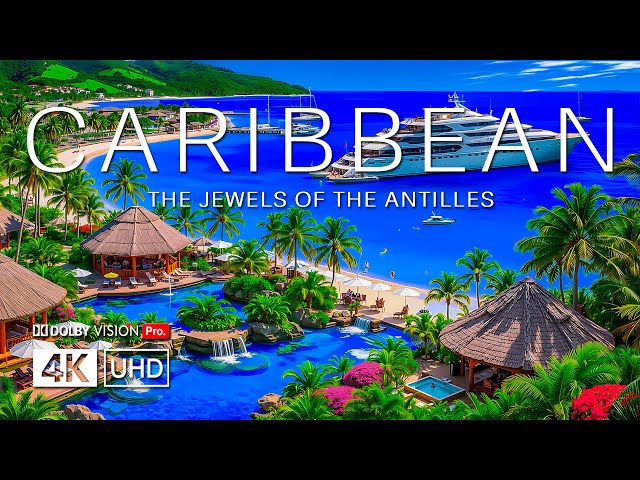 CARIBBEAN Drone 4K Footage (ULTRA HD) | Turquoise Waters Tropical Beaches & Island Dreams 24/7