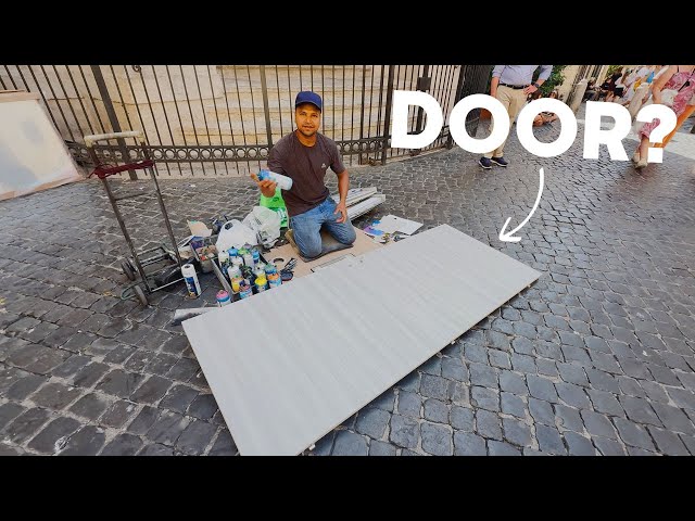 I Gave an Artist in Rome 100 Euros to Paint My Door...