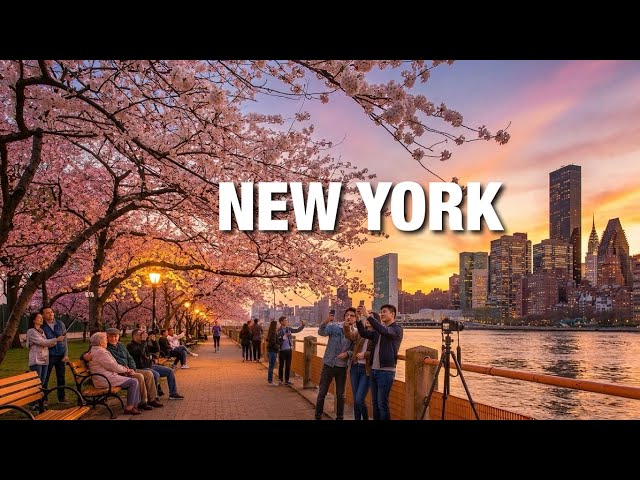 New York City LIVE Manhattan Beautiful Spring Walk & Cherry Blossoms (April 7, 2026)