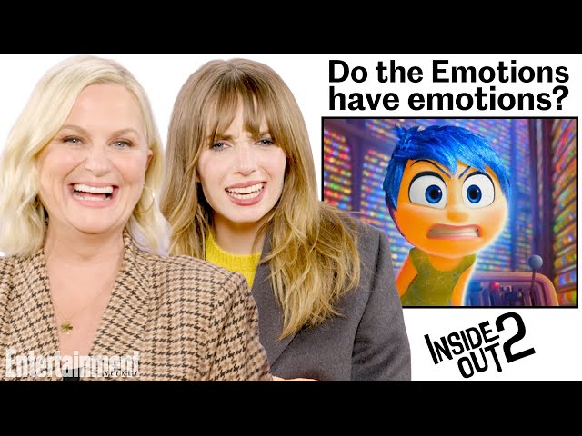 Amy Poehler & Maya Hawke Debunk 'Inside Out 2' Fan Theories with the Cast | Entertainment Weekly
