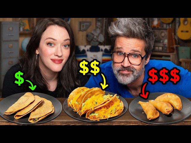 Frozen vs. Fast vs. Fancy Food Taste Test (ft. Kat Dennings)