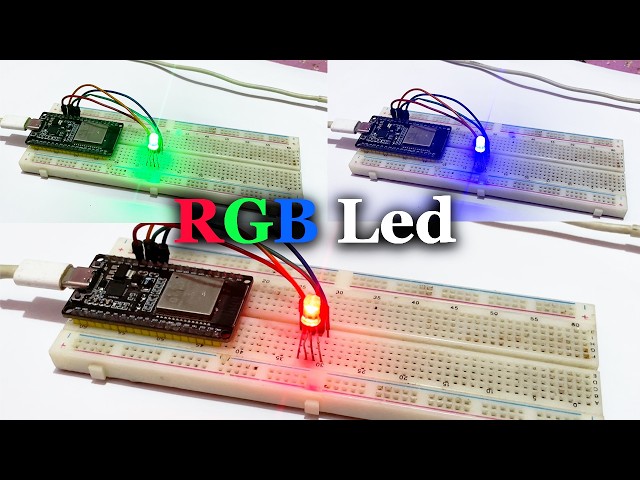 How to use an RGB LED with an ESP32 🔴🟢🔵