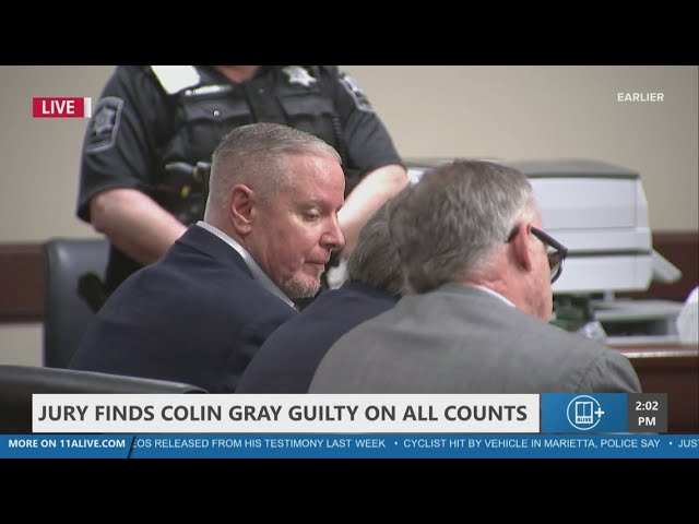 Jury finds Colin Gray guilty on all counts