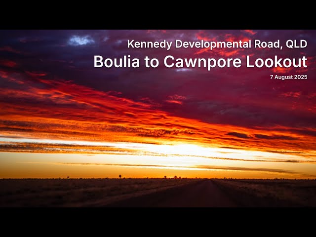 Boulia to Cawnpore Lookout at sunrise