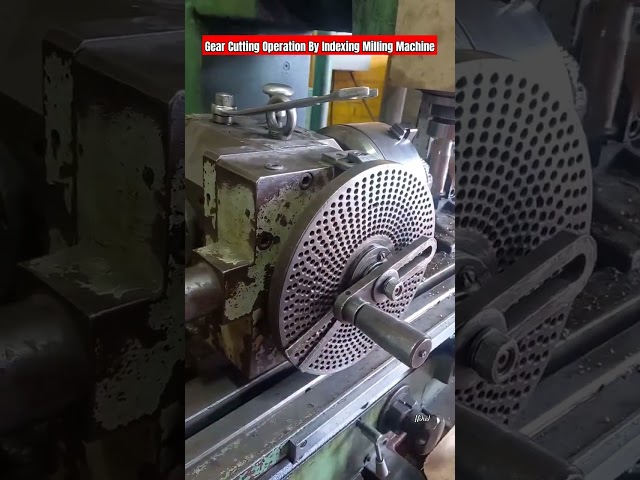 Gear Cutting Operation By Indexing..Milling Machine #dividing#indexing#verticalmilling#millingcutter